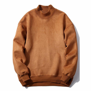 Venta al por mayor liso personalizado Sudadera de cuello redondo 100% algodón nueva sudadera de gran tamaño en Blanco polar unisex hombres sudaderas transpirables - Product Image 4