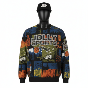 Sudadera de Hombre Sublimada Premium de 280 GSM, Felpa de Poliéster, Impresión Completa, Multicolor, Logotipo Personalizado, Sudadera Básica para Hombre - Product Image 1