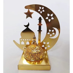 Porte-encens écologique en métal d'aromathérapie de conception arabe le plus vendu, belle décoration de maison luxueuse - Product Image 6