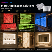 Panneau LED flexible découpable 1 LED, lumière blanche, DC24V, 72 LED, 12W avec lentille, personnalisable pour comptoir en marbre ou onyx rétroéclairé