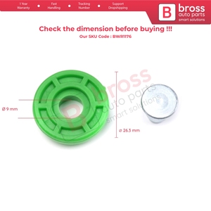 Mécanisme de levage de vitre de type ciseaux BWR1176 avec poulie d'entraînement pour porte avant de Série 3 E30 1982-1992 51321932393 - Product Image 5