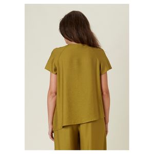 Made in Italy Blusa cruzada de viscosa de verano para mujer Blusa informal para mujer Camisa Diferentes colores disponibles - Product Image 4