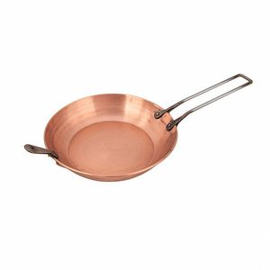 Durable Copper Frying <b>Pan</b> With Stainless Steel Handle Round Vintage Style Cookware For Stovetop Cooking Fry <b>Pans</b> - Product Image 1