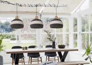 Lampe suspendue naturelle blanche, abat-jour en rotin, cadres d'abat-jour, vente en gros, lampe suspendue, abat-jour de plafond par le Vietnam - Product Image 5