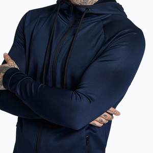 Conjunto de chándal transpirable con cremallera completa para hombre personalizado al por mayor, ropa deportiva de manga larga para entrenamiento al aire libre 2024 - Product Image 2