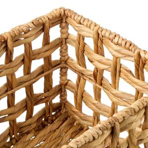 <b>Basket</b> made of loosely woven <b>square</b> water hyacinth Handmade Storage <b>Basket</b> Wholesale eco-friendly Made in Vietnam - Product Image 3