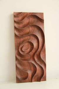 Handcrafted wooden wall art decorative panels set of four <b>rustic</b> geometric design wall <b>decor</b> stylish wood artwork wall sculpture - Product Image 6