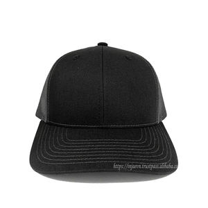 OEM Custom 3D Embroidery Logo Trucker <b>Hats</b> 6 Panel <b>Black</b>/<b>Black</b> Mesh Sports Caps for <b>Men</b> Fashionable Gorras for Outdoor Casual - Product Image 2
