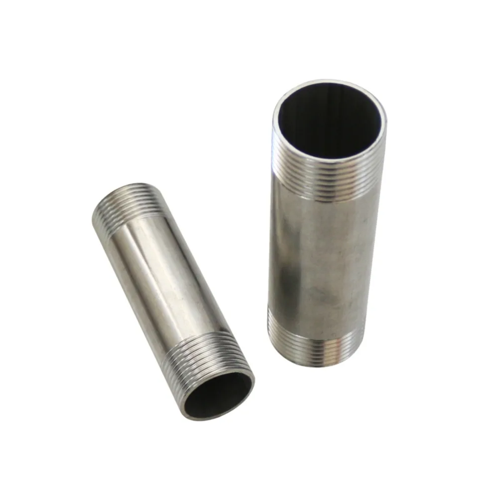 ERGAOBOY 2er-Pack 1" BSP Außengewinde Auf Außengewinde Rohrverbinder – 304 Edelstahl, 45°, 0–2 MPa, 0–180°C – Für Rohrverschraubungen