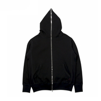 Sweat-shirts à capuche intégrale 100% coton pur polaire hiver 500 GSM |   Veste zippée intégrale et à double fermeture éclair, surdimensionnée, épaisse, brodée pour homme