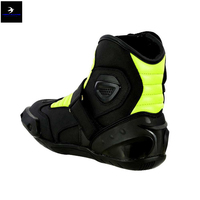 Bottes de moto personnalisées en cuir véritable à 100 %, imperméables, respirantes, légères, pour l'hiver, hauteur genou, semelle en caoutchouc