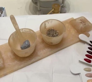 ชามใส่ถั่วทำจากเรซินเงาเครื่องครัวสไตล์มินิมอลที่เสิร์ฟอาหารได้ตามต้องการสีสัน - Product Image 2