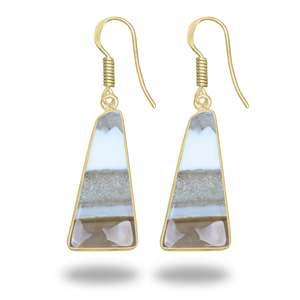 New Collection owyhee opal earrings 18k gold plated wholesale handmade jewelry Handmade Gemstone Jewelry Gift For Women - Product Image 6