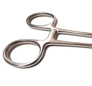 Forceps chirurgical hémostatique en acier inoxydable de haute précision, outil pince, pointes droites, porte-aiguille, instrument médical - Product Image 4