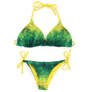 2024 Wholesale Custom Luxury Bathing Suits Sexy Triangle <b>Bikini</b> Letter Print Designer Swimsuits Famous Brands Woman Swimwear - Product Image 3