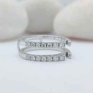 Anillo de Boda Infinito de Plata de Ley 925 con Circonita Engastada en Puntas, Certificado IGI, Chapado en Plata, Joyería Fina, Regalo para Fiesta - Product Image 3