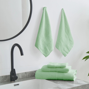 Ensemble de serviettes de bain en coton de qualité supérieure à séchage rapide, doux et absorbant, couleur unie, qualité turque, hôtel, spa, usage domestique, lot de 6 pièces, vente en gros - Product Image 4