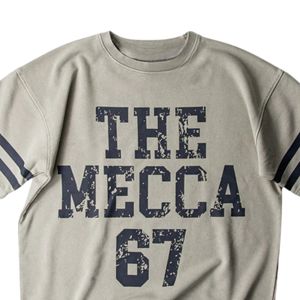 Howard the Mecca 67 Estilo vintage Formal de punto Camiseta transpirable Retro College Graphic Tee Oversized Unisex Streetwear Front - Product Image 2