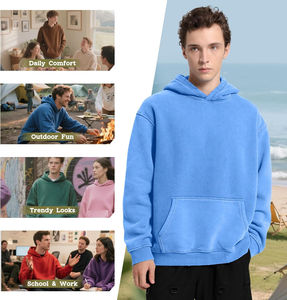 Sweat à capuche décontracté pour homme, hiver 2025, imprimé, avec poche, meilleure qualité OEM, drôle, surdimensionné, respirant, lavé - Product Image 3