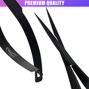 Ciseaux à ressort de mise en forme des sourcils professionnels pointes fines outils de Salon coupe des cheveux ciseaux à ressort finition résistante à la rouille - Product Image 3