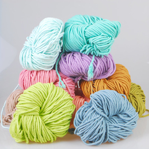 Misoknit mới đến 25 màu sắc macrame dây 3mm 4mm 5mm tinh khiết bông nguyên mẫu chất lượng cao nhất pha trộn sợi sản phẩm tốt - Product Image 2