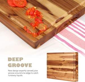 Planche à découper en bois pour apéritifs, charcuteries et préparation culinaire – Accessoires de cuisine portables et durables - Product Image 5
