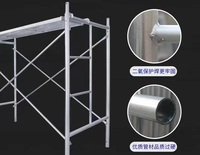 En professionnel 74 12m pliable H cadre échafaudage poids léger galvanisé à chaud métal pour escalier et entrepôt en vente