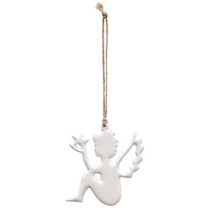 ของตกแต่งต้นคริสต์มาสโลหะสีเงินแบบแขวนสำหรับเทศกาลอีสเตอร์งานแต่งงานงานวันเกิด - Product Image 4