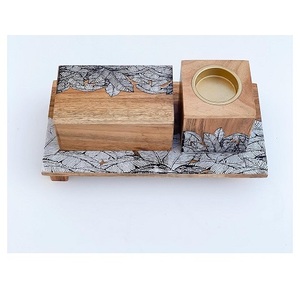 Soporte de palo de incienso creativo de madera Natural clásico al por mayor fragancia para el hogar receptor de cenizas para decoración del hogar meditación hecho en La India - Product Image 4