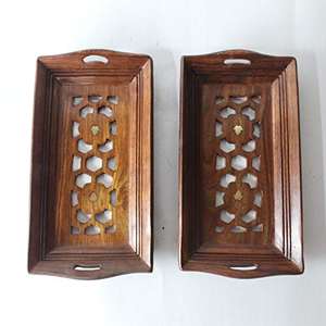 ถาดเสิร์ฟไม้แบบพรีเมี่ยมสำหรับโรงแรมและร้านอาหารถาดเสิร์ฟไม้มะม่วงสำหรับอาหารและขนม - Product Image 5