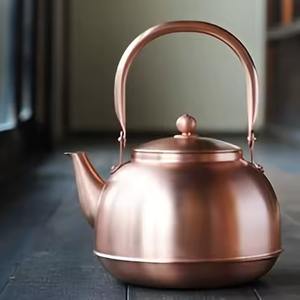 กาต้มน้ำชาทองแดงวินเทจหม้อกาแฟทำมือสำหรับต้มน้ำดีไซน์แบบดั้งเดิมสำหรับบ้านร้านอาหารคาเฟ่ - Product Image 4