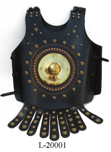 เสื้อแจ็คเก็ตเกราะหนังยุคกลางทำมือเสื้อเกราะกล้ามเนื้อยุคกลาง - Product Image 4