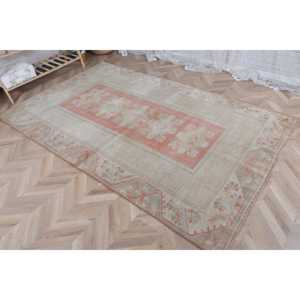 Tapis turc, tapis de 4,9x8 pieds, tapis gris à pois - Product Image 3