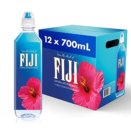 Fiji tự nhiên artesian nước 24x500 ml mùa xuân chai Đóng gói bao bì nhựa trọng lượng Kệ nguồn gốc cuộc sống khoáng sản ISO nơi tươi