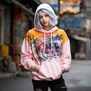 2025 à la mode rétro mode Anti-boulochage pull haut pour hommes femmes Harajuku Vintage haute rue 3D impression sweats à capuche respirant - Product Image 2