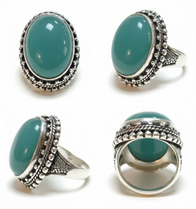 แหวนทองคำแท้ 9K ประดับพลอยรูปดอกไม้ โทแพซสีชมพู ทัวร์มาลีน และอาเกต สำหรับผู้หญิงในโอกาสวันครบรอบ - Product Image 3