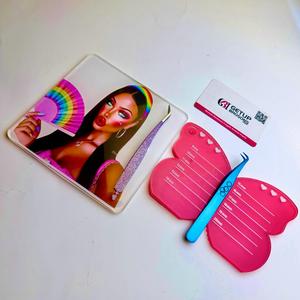 GETUP BROSONS Kit d'outils d'extension de cils en forme de papillon avec pinces et plaque magnétique pour l'application des cils - Product Image 6