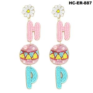 Atractivos pendientes de cuentas de semillas con diseño de conejo para niñas y mujeres perfectos para agregar un toque divertido a los trajes de fiesta - Product Image 6