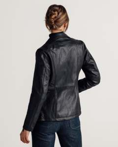 Womens Premium Leather <b>Jackets</b> Fashion Outerwear Genuine Leather Custom Design Private Label Wholesale - Product Image 6