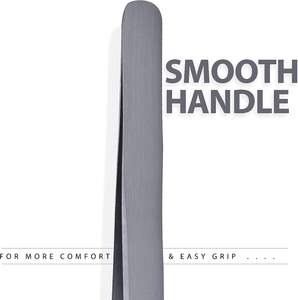 Forte étiquette personnalisée revêtement noir poignée degré inoxydable faux outil cils pince à épiler fibre acier Volume cils pointe Extension - Product Image 4