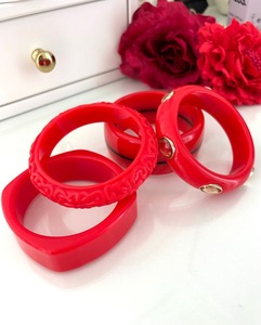 Nueva pulsera de tubo de bambú acrílico, cuentas de Tubo Transparente de resina, pulseras elásticas estiradas, brazaletes para mujer - Product Image 5
