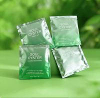 Emballage personnalisé en sachet en aluminium biodégradable pour cosmétiques, sachets d'échantillons en plastique à trois soudures latérales