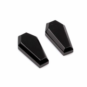 Cuarzo Ónix Negro 12x22mm Cabujón Liso Corte Escalonado Forma de Ataúd Calibrado Piedra Preciosa Suelta para Fabricación de Joyas Precio al por Mayor - Product Image 4