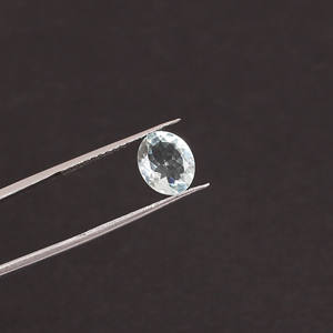 Aigue-marine brésilienne 10x8mm coupe ovale 1.45 cts pierre précieuse naturelle en vrac pour la fabrication de bijoux - Product Image 2