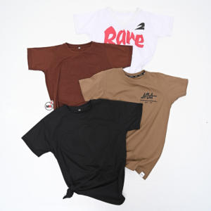 Personalizado en blanco con patrón de mezcla elegante camiseta transpirable logotipos personalizados 100% algodón jersey streetwear High Street - Product Image 5