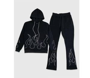 Chándal Vintage con cremallera completa para hombre, chándal con lavado ácido, traje de chándal con logotipo personalizado, conjunto transpirable para el invierno - Product Image 1