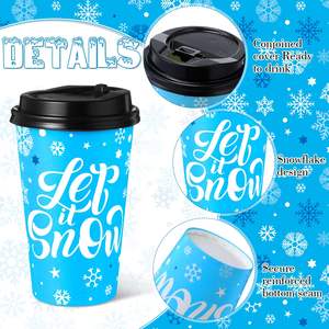 Vasos Desechables de PET/PLA de 8 oz para Café, Blancos Premium, para Bebidas Frías, Duraderos, Gruesos, Libres de PFAS, Ecológicos, para Fiestas, Libres de BPA - Product Image 4