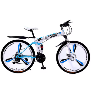 Bicicleta de Montaña Plegable de Acero de Alto Carbono al por Mayor, 24/26 Pulgadas, 21/24 Velocidades, Capacidad de Carga de 120 kg, Freno de Disco Doble, Suave - Product Image 1