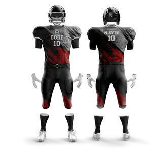 ชุดเครื่องแบบฟุตบอลอเมริกันแบบปรับแต่งได้ชุดเสื้อแขนสั้นระบายอากาศได้ดี - Product Image 1