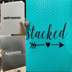 Индивидуальные розовые воздушные пузыри водонепроницаемый пластиковый пакет для доставки, изготовленный на заказ цвет, поли Почтовый экспресс-магазин, защитное нижнее белье, курьеры - Product Image 4